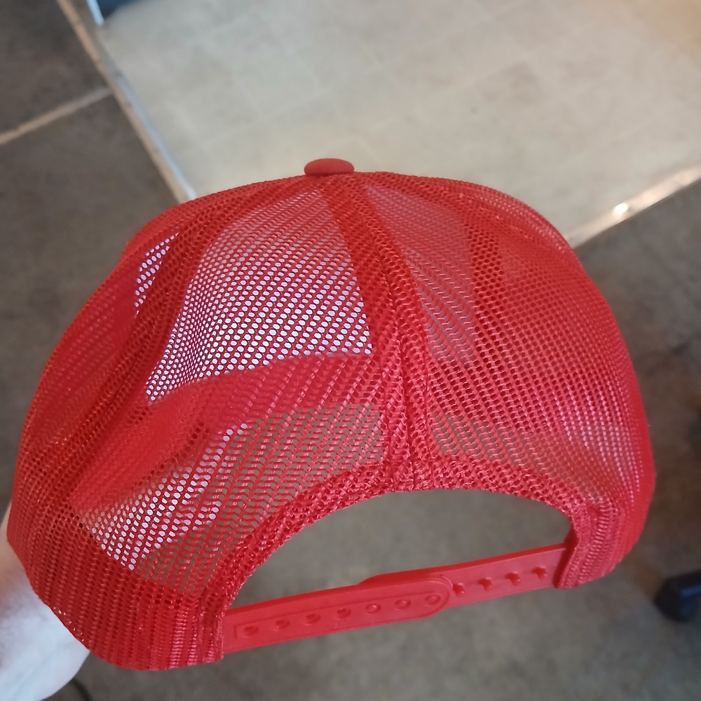 Red Snapback Hat - Picture 2 of 4